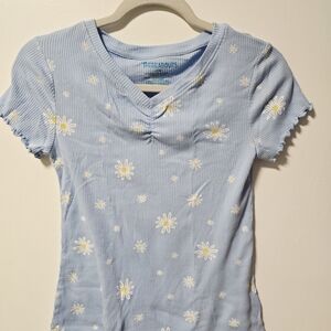 Thereabouts Blue Floral Kids Top